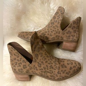 Coconuts by Matisse Panther Suede Booties